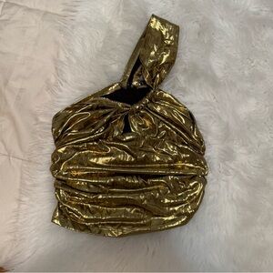 Gold Metallic Women's Top